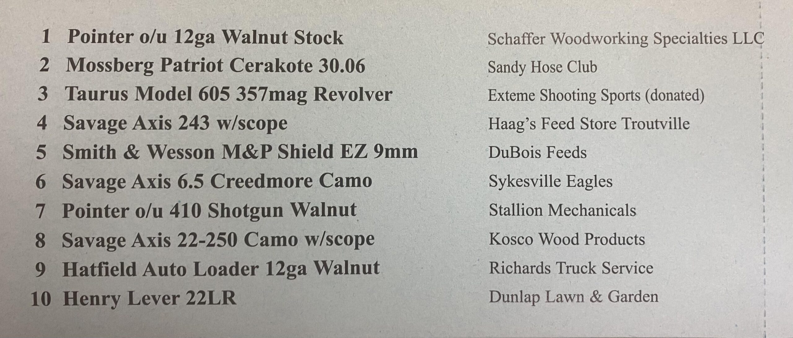 Brady Twp. Fire Co. Spring Raffle Ticket - Image 2