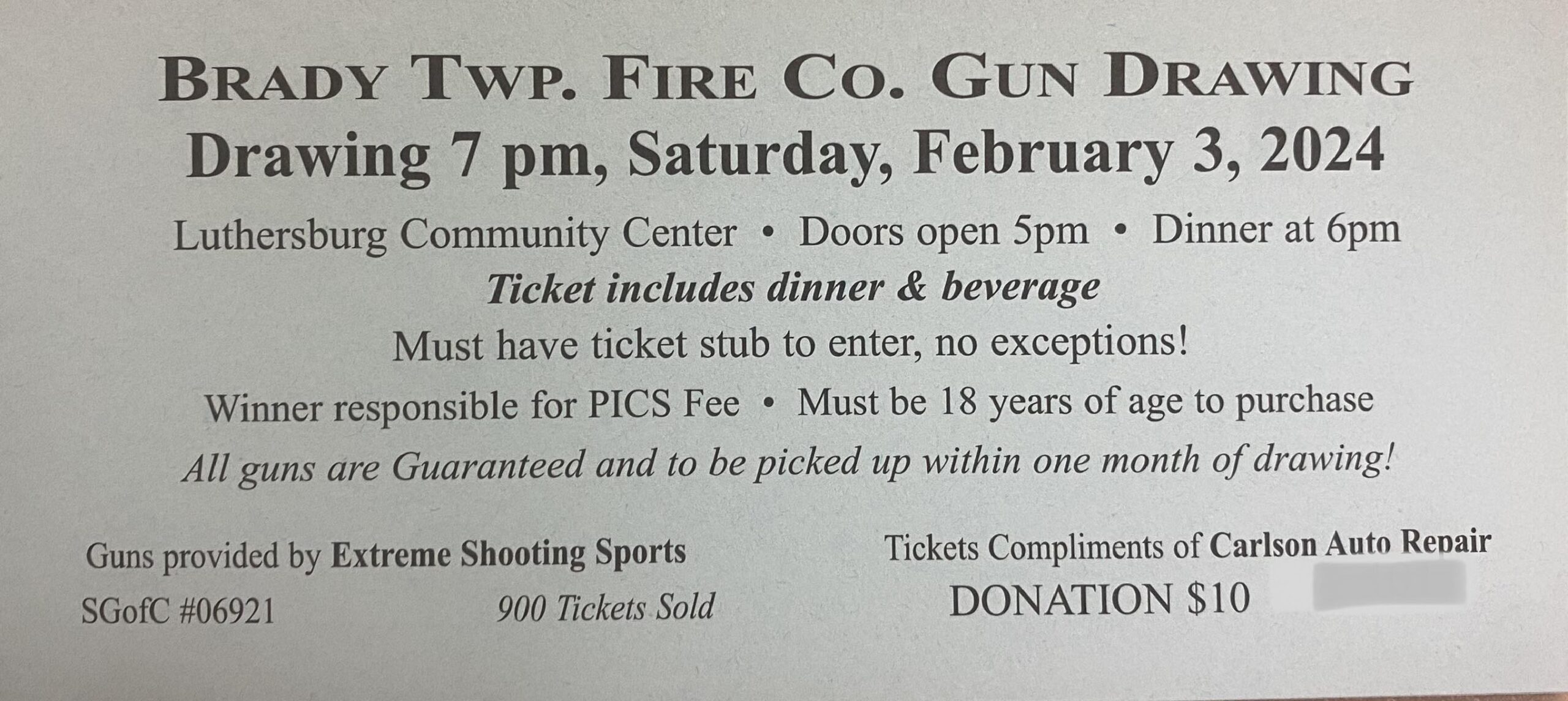 Tues., Feb 20, 2024- Online Gun Sale- Myerstown, PA